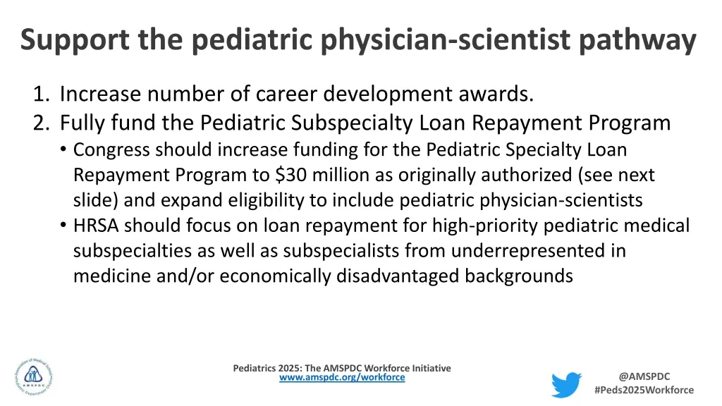 support the pediatric physician scientist pathway