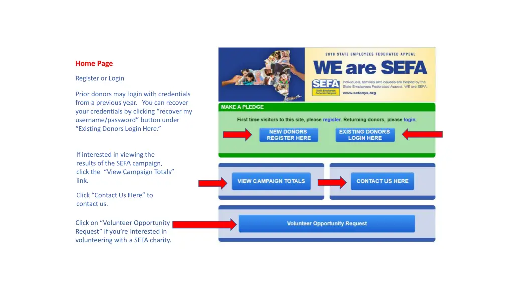 home page