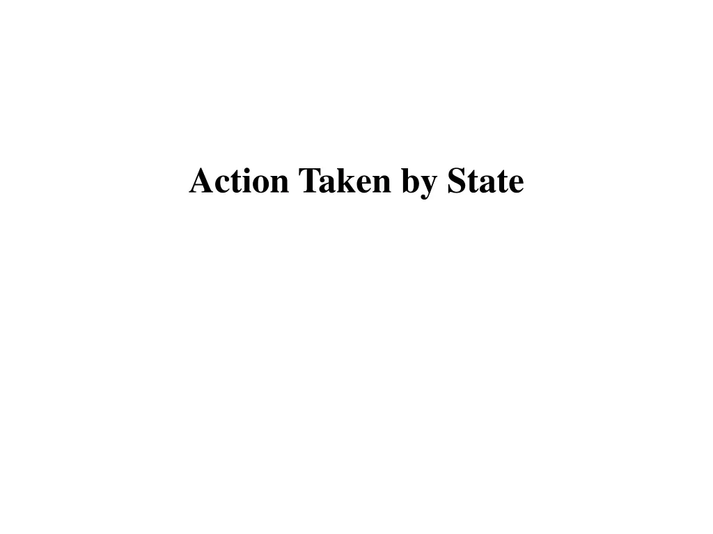 action taken by state