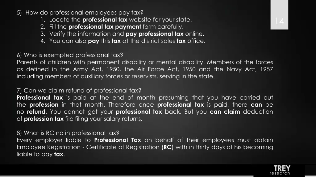 5 how do professional employees pay tax 1 locate