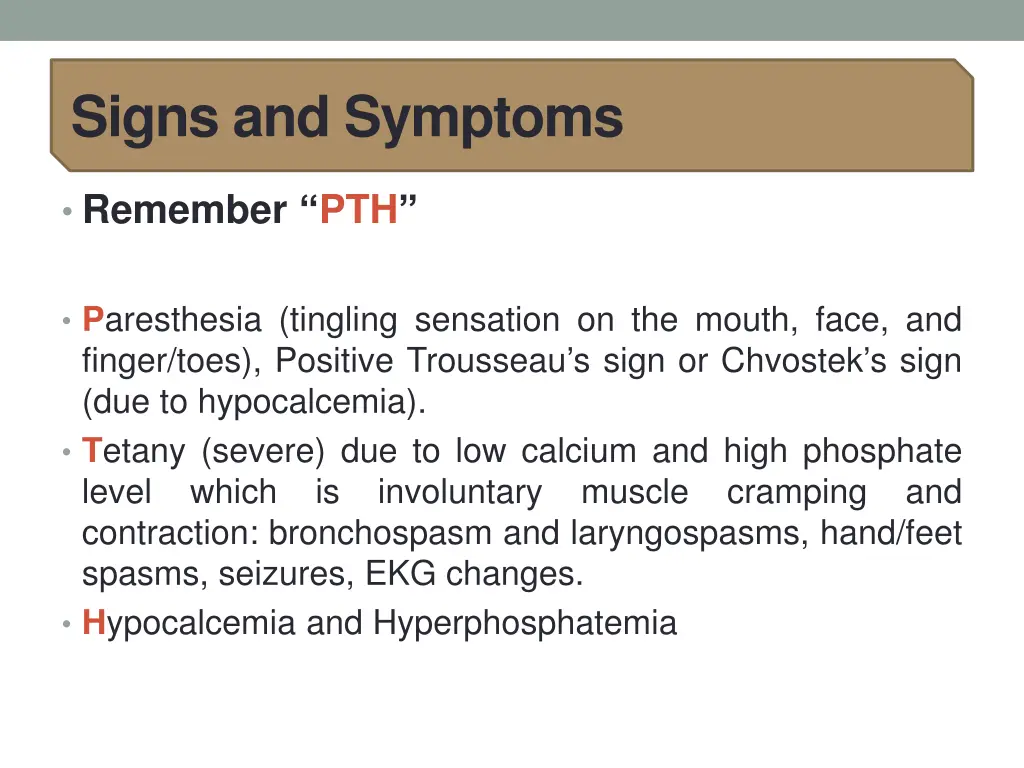 signs and symptoms 1