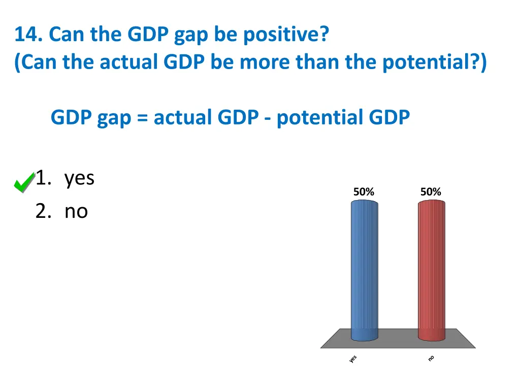 14 can the gdp gap be positive can the actual 1