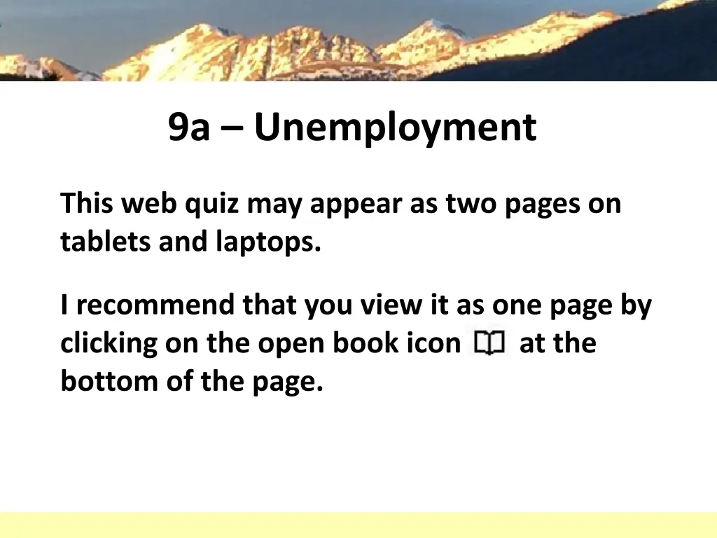 9a unemployment