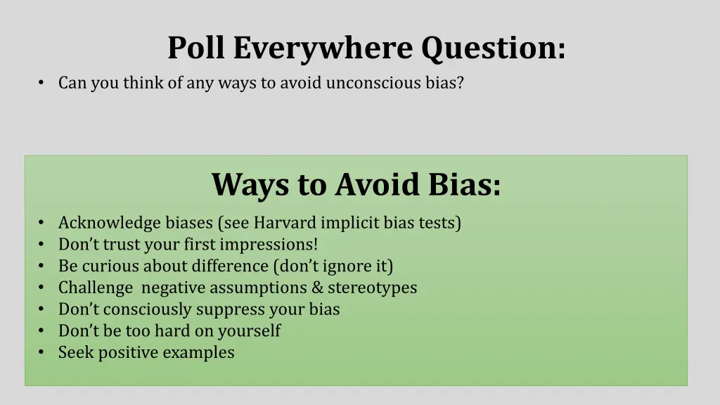 poll everywhere question can you think
