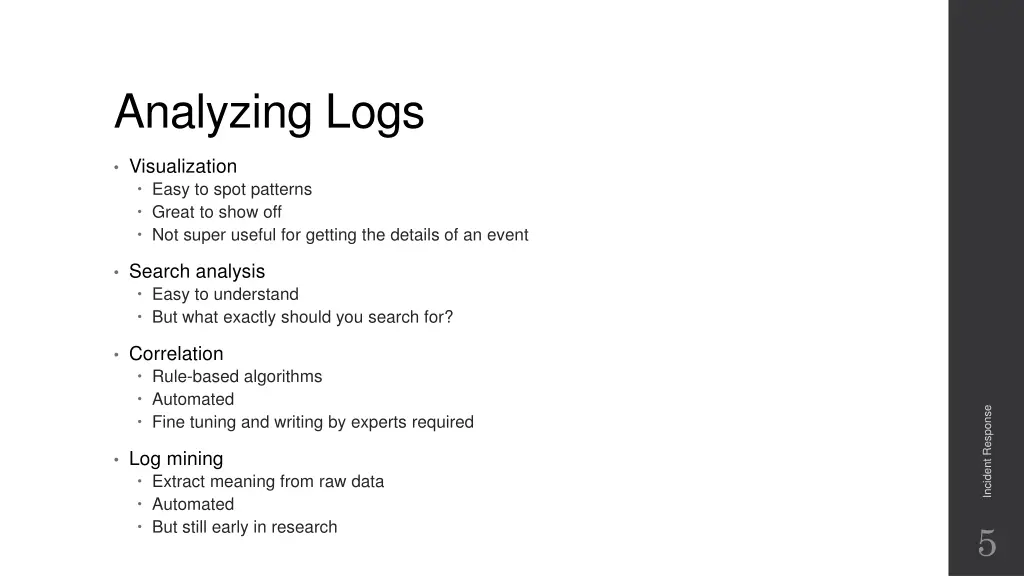 analyzing logs 1