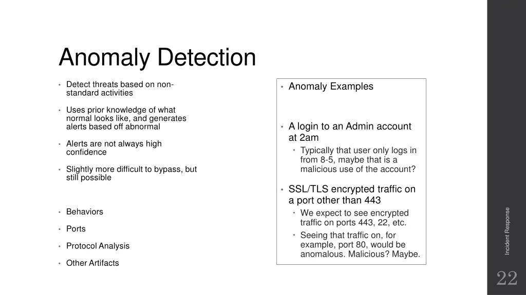 anomaly detection