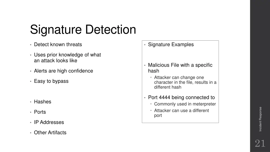 signature detection