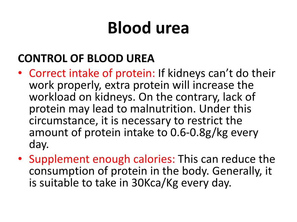 blood urea 6