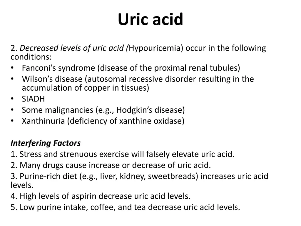 uric acid 4