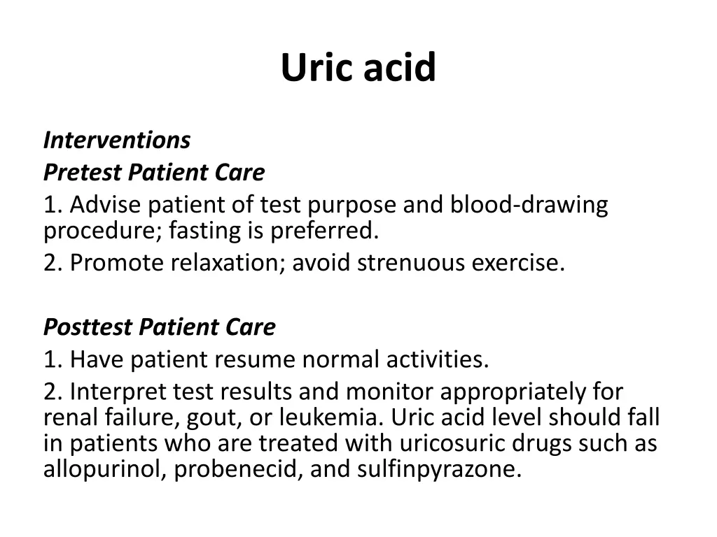 uric acid 5
