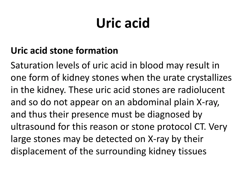 uric acid 7