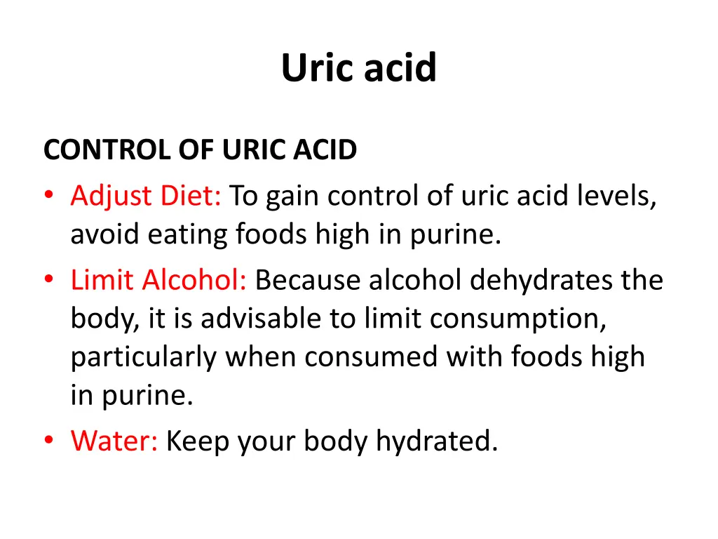 uric acid 8