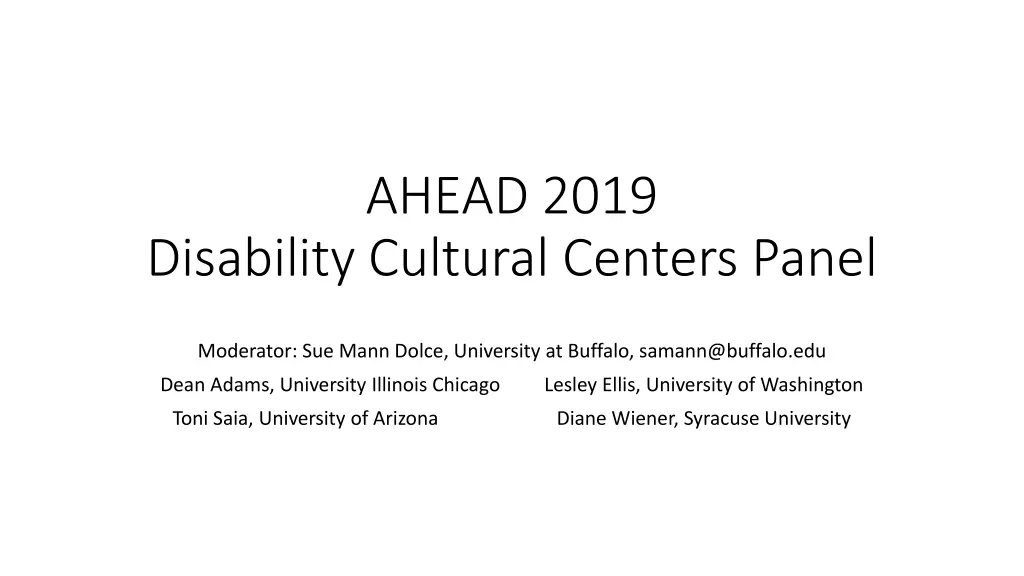 ahead 2019