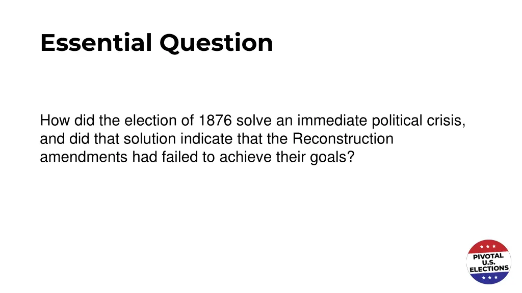 essential question