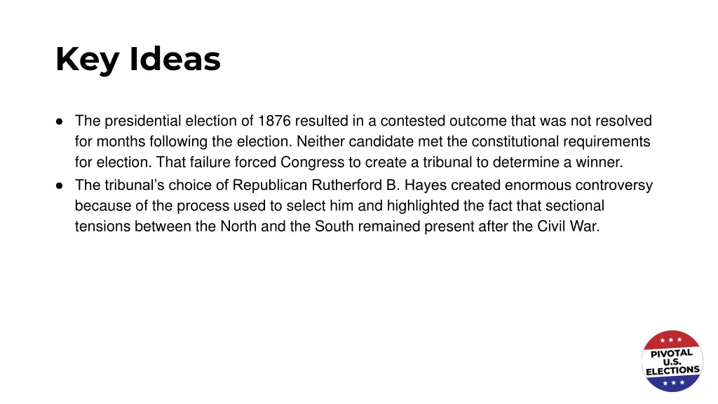 key ideas