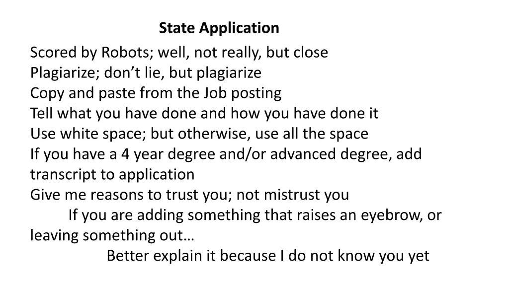 state application