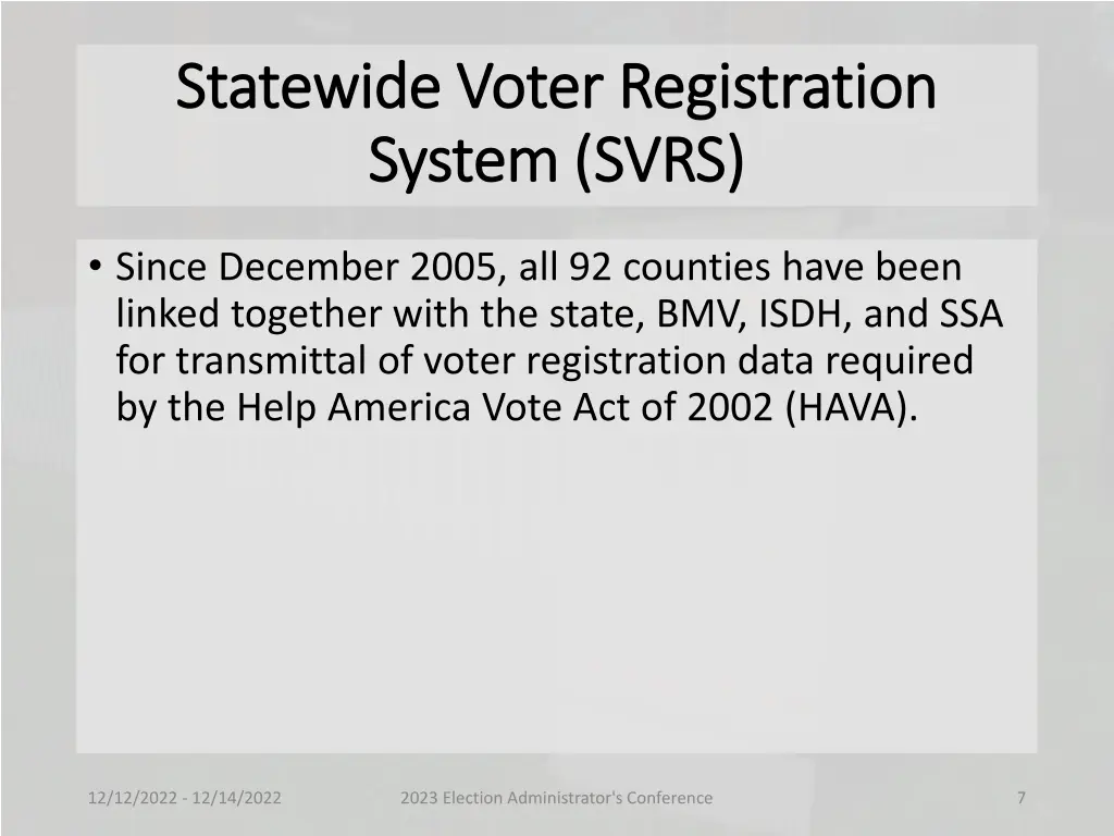 statewide voter registration statewide voter