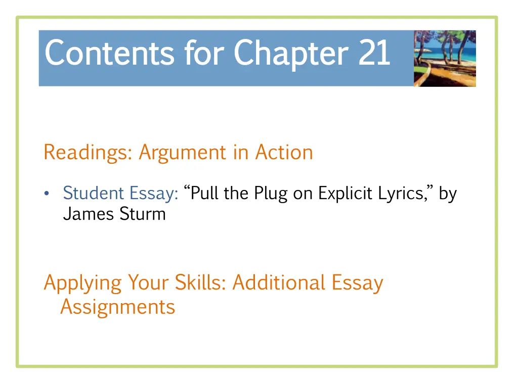 contents for chapter contents for chapter 21