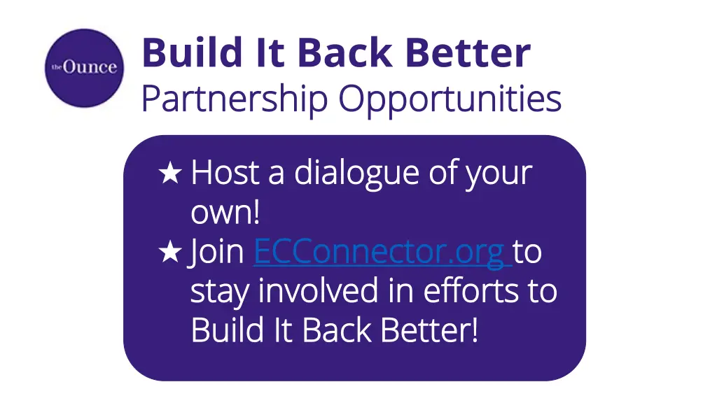 build it back better partnership opportunities