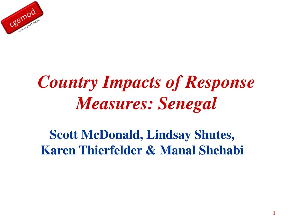 country impacts of response measures senegal