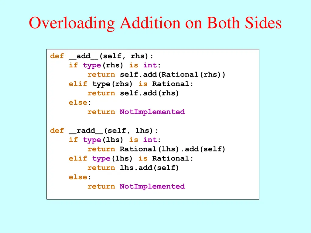overloading addition on both sides