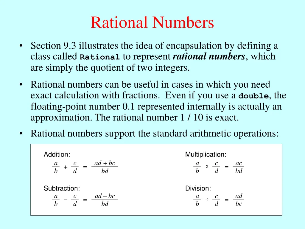 rational numbers