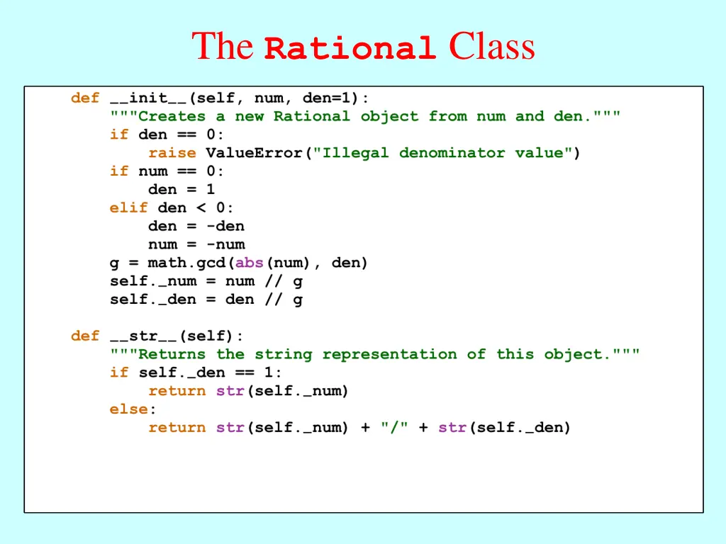 the rational class 1