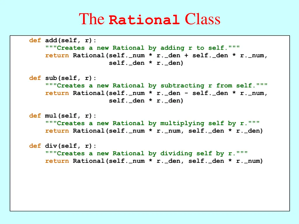 the rational class 2