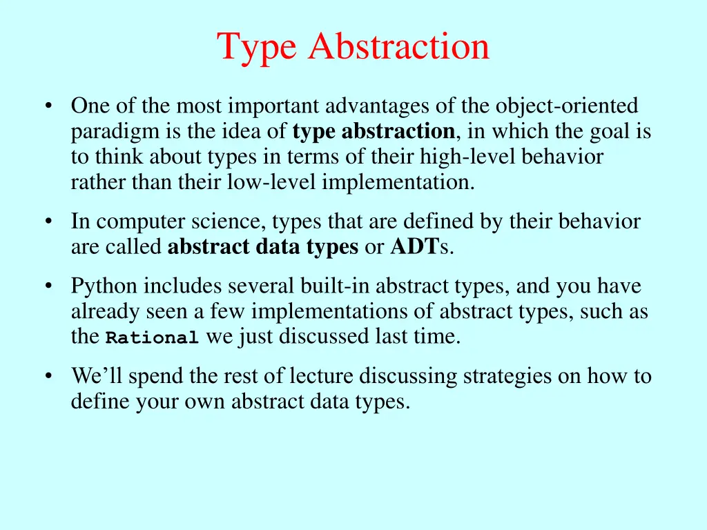type abstraction