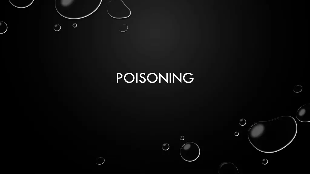 poisoning