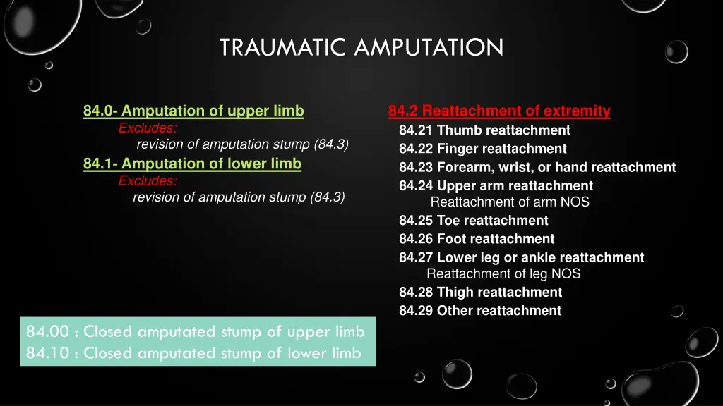 traumatic amputation 1