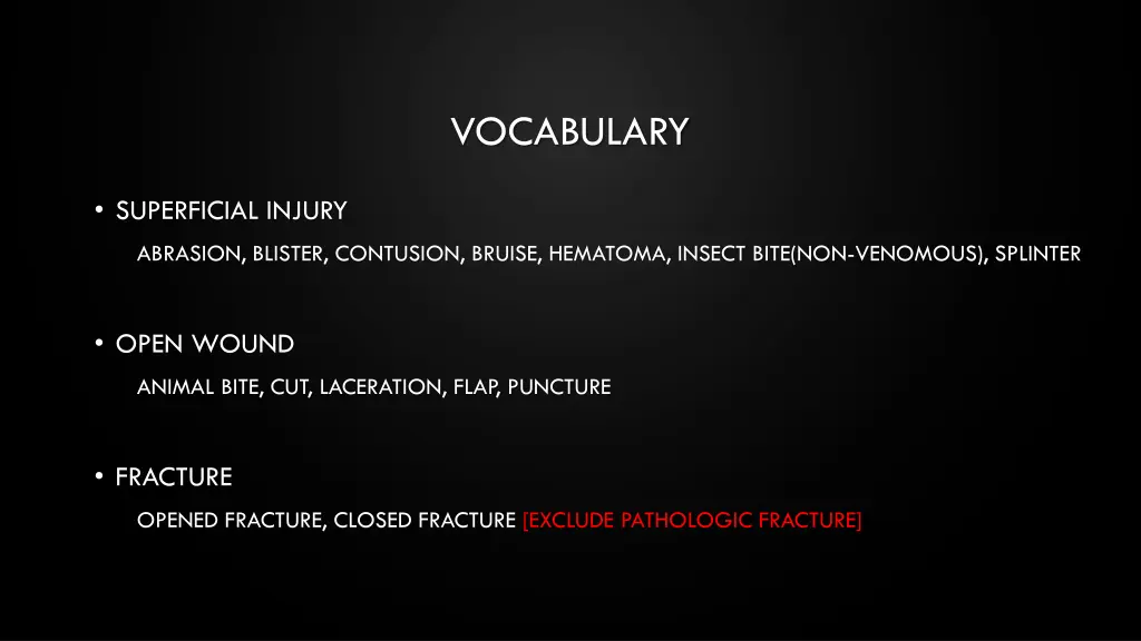 vocabulary