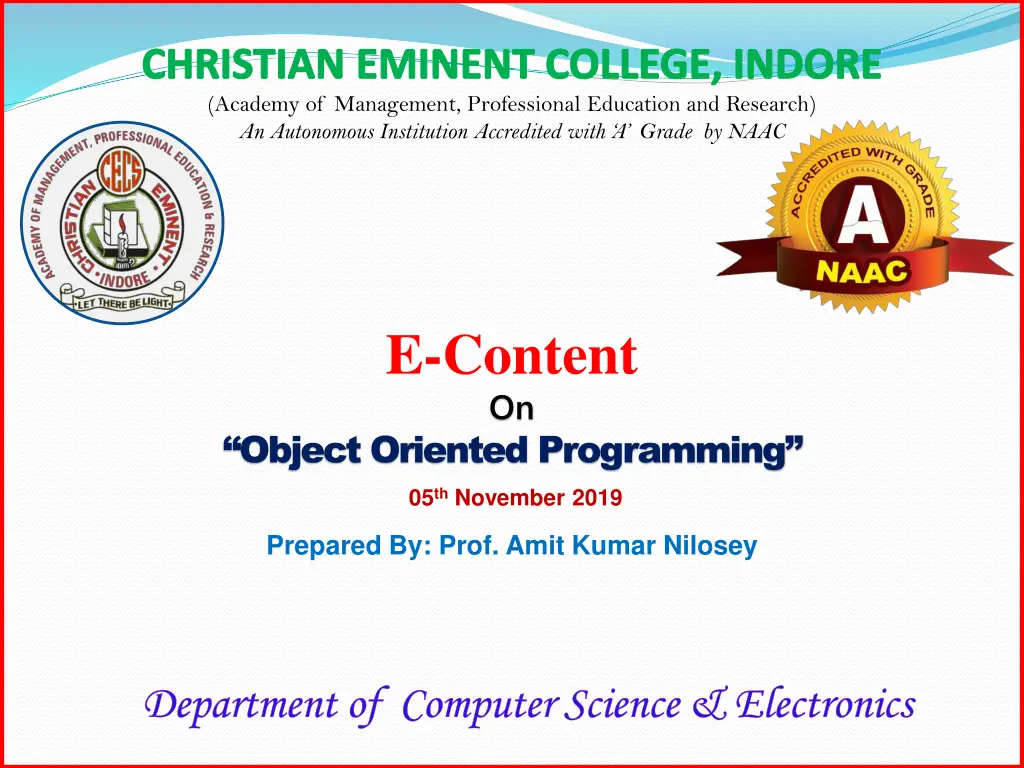 christian eminent college indore academy