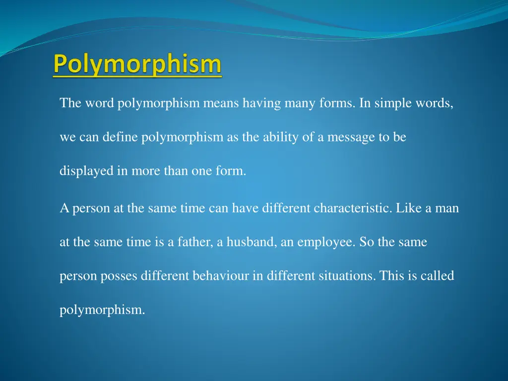 polymorphism
