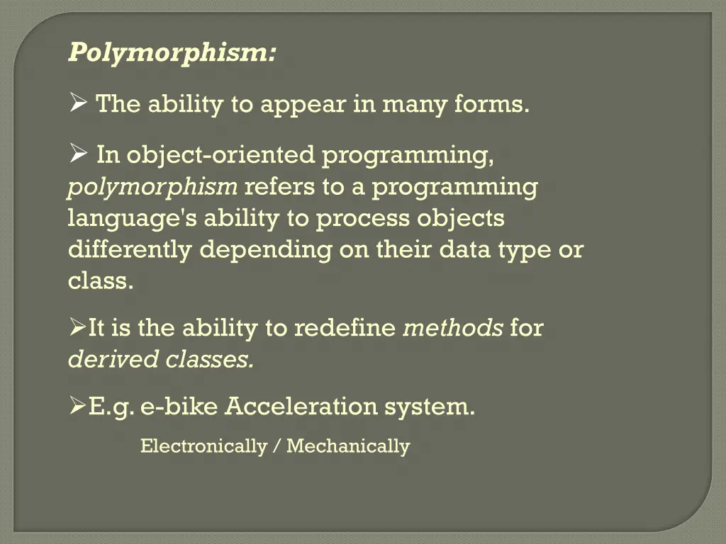 polymorphism