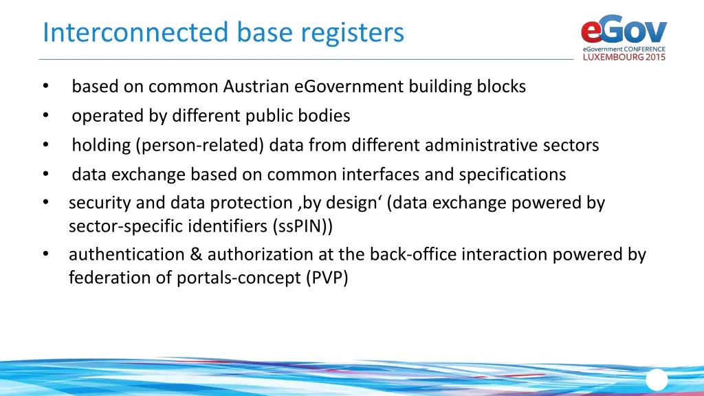 interconnected base registers