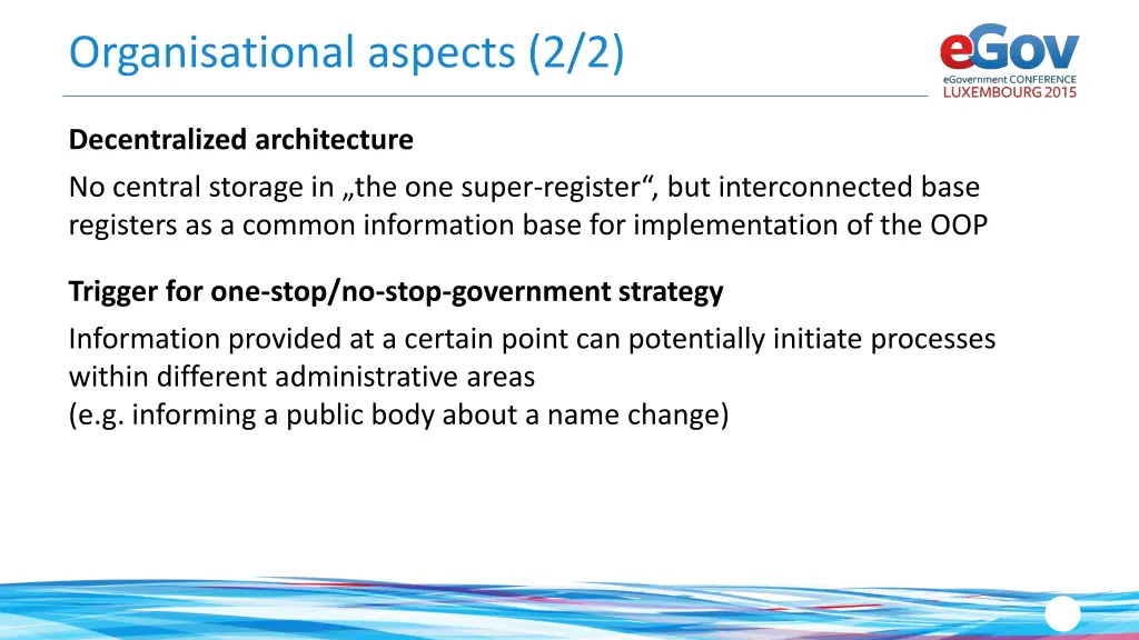 organisational aspects 2 2