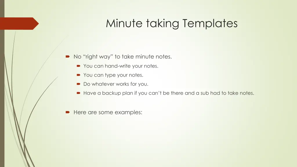 minute taking templates