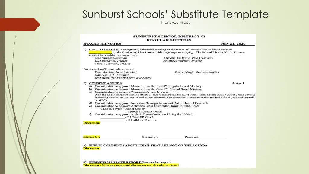 sunburst schools substitute template thank