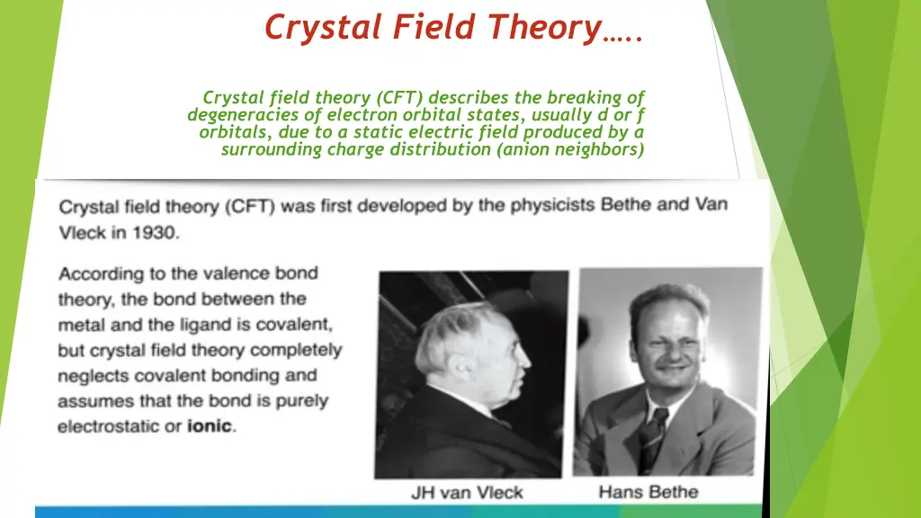 crystal field theory 1