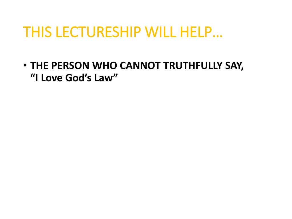 this lectureship will help this lectureship will 5