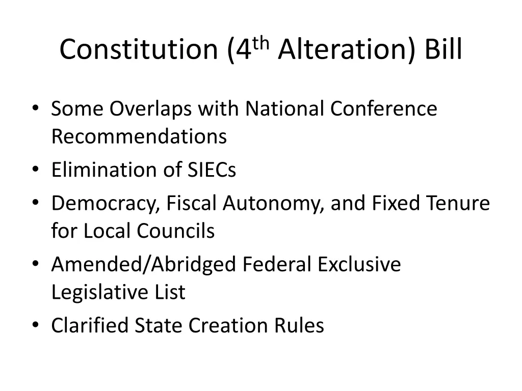 constitution 4 th alteration bill