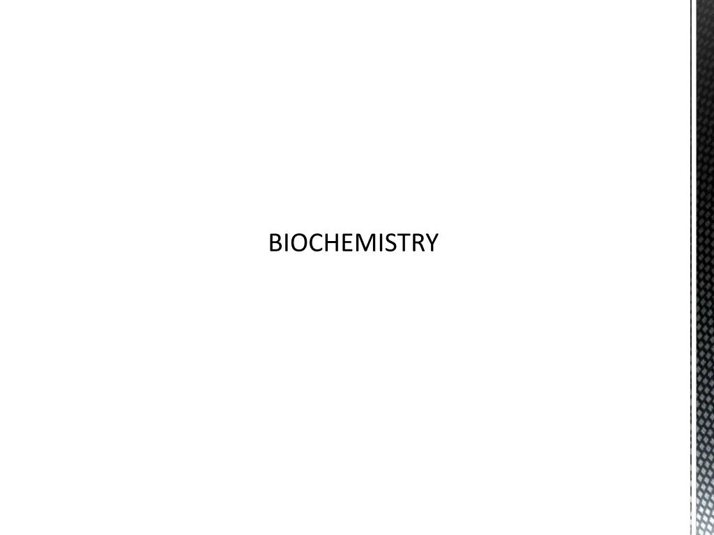 biochemistry