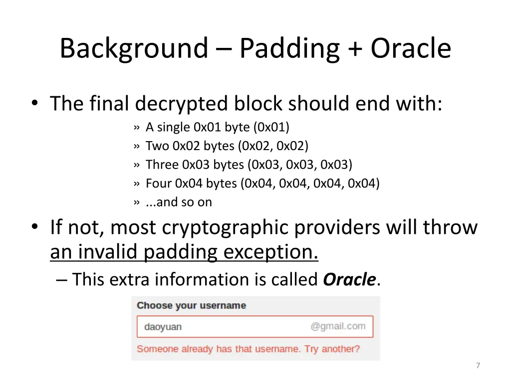 background padding oracle