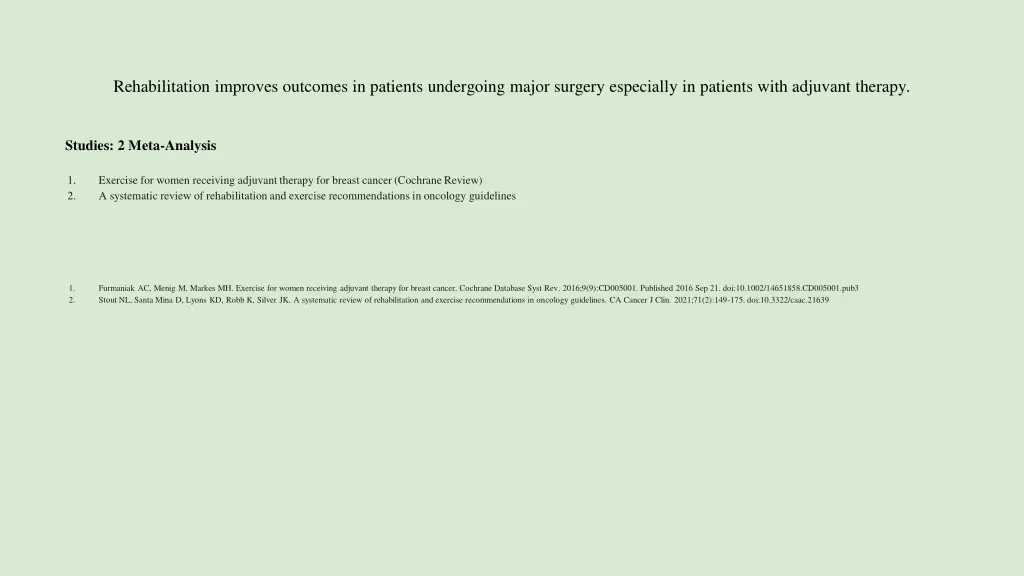 rehabilitation improves outcomes in patients