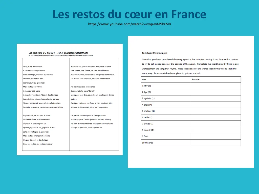 les restos du c ur en france https www youtube