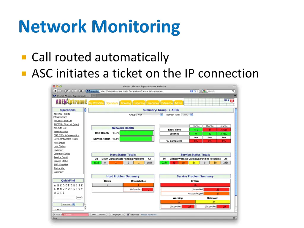 call routed automatically asc initiates a ticket