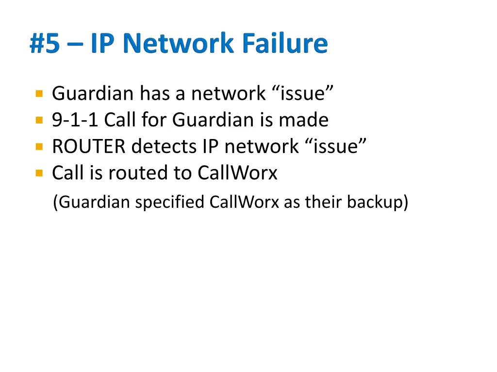 guardian has a network issue 9 1 1 call