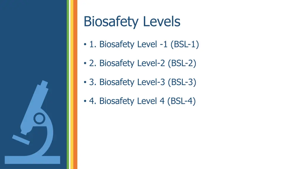 biosafety levels 1