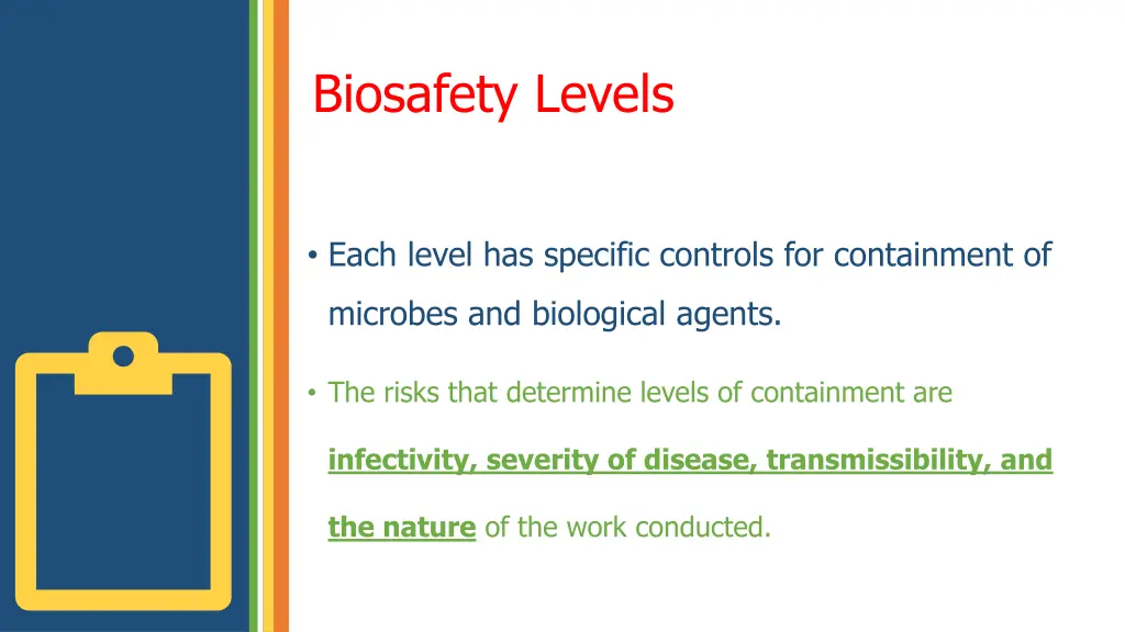 biosafety levels